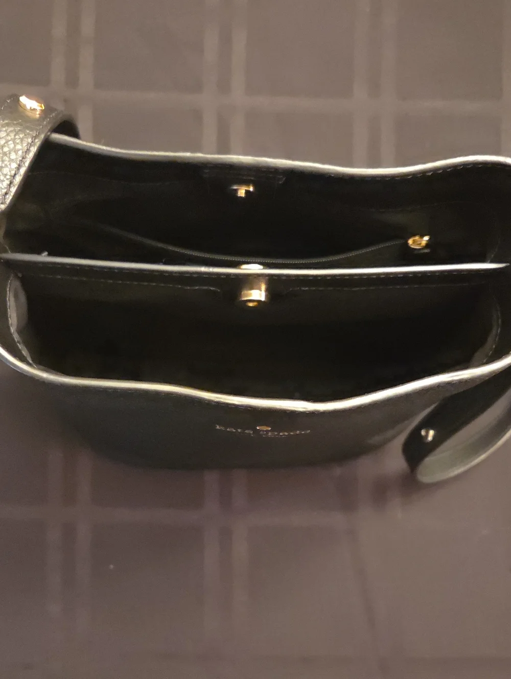Kate Spade Black Pebbled Leather Crossbody Bag